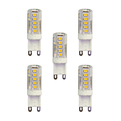 

5 шт. 2.5 W Двухштырьковые LED лампы 210 lm G9 T 33 Светодиодные бусины SMD 2835 Тёплый белый Белый 220-240 V / RoHs