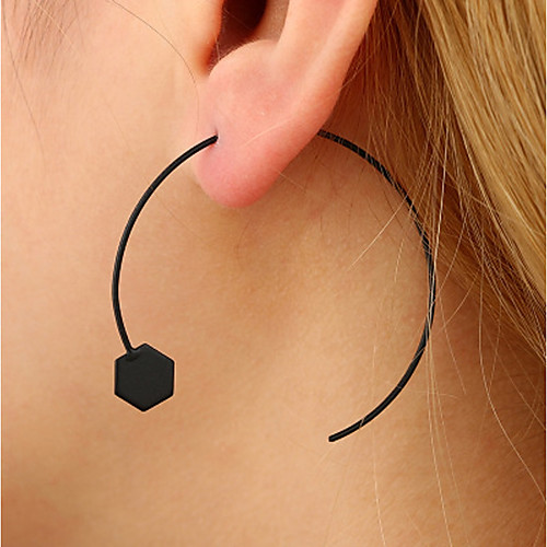 Women's Stud Earrings Hoop Earrings Ladies Personalized Fashion Earrings Jewelry Black For Casual Club
Women's Stud Earrings Hoop Earrings Ladies Personalized Fashion Earrings Jewelry Black For Casual Club