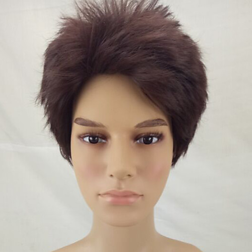 Synthetic Wig Curly Curly Layered Haircut Wig Short Brown / Burgundy Synthetic Hair Men's Brown hairjoy
Synthetic Wig Curly Curly Layered Haircut Wig Short Brown / Burgundy Synthetic Hair Men's Brown hairjoy