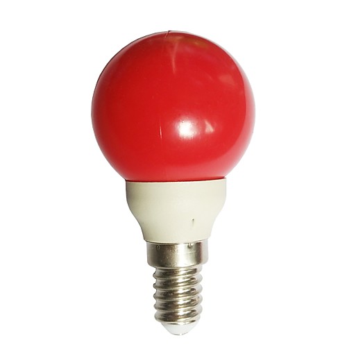 

1шт 0.5 W Круглые LED лампы 15-25 lm E14 G45 7 Светодиодные бусины Dip LED Декоративная Красный 100-240 V / RoHs