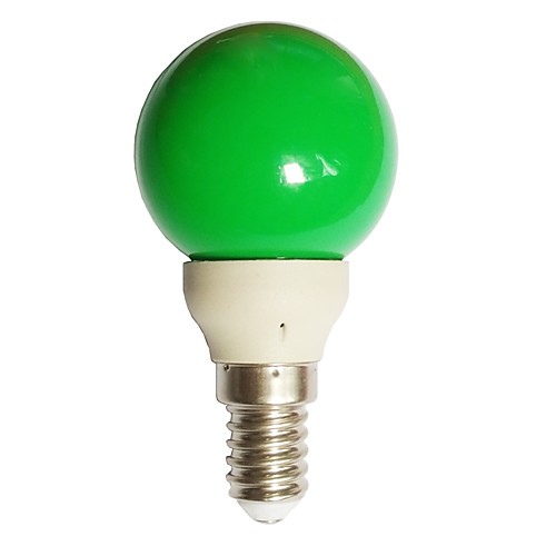 

1шт 0.5 W Круглые LED лампы 15-25 lm E14 G45 7 Светодиодные бусины Dip LED Декоративная Зеленый 100-240 V / RoHs
