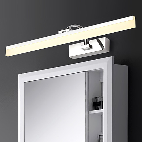 

60 см современных 14w привело зеркало лампы ванной света ac100-240v из нержавеющей и акриловые настенные светильники макияж освещения