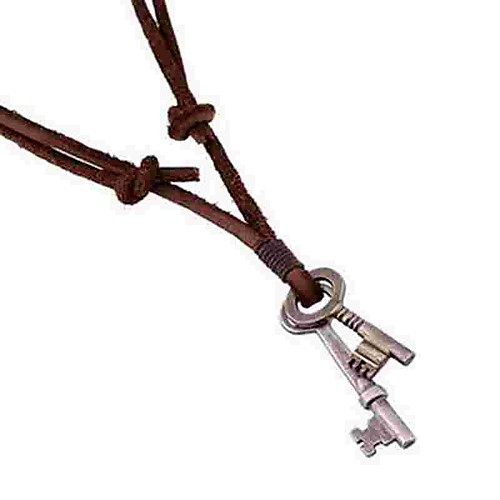 Men's Pendant Necklace Long Necklace Keys Simple Leather Alloy Brown Necklace Jewelry For Daily
Men's Pendant Necklace Long Necklace Keys Simple Leather Alloy Brown Necklace Jewelry For Daily