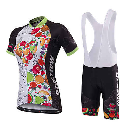 Malciklo Women's Short Sleeve Cycling Jersey with Bib Shorts Black Black / White Plus Size Bike Jersey Bib Tights Breathable Anatomic Design Reflective Strips Back Pocket Sweat-wicking Sports
Malciklo Women's Short Sleeve Cycling Jersey with Bib Shorts Black Black / White Plus Size Bike Jersey Bib Tights Breathable Anatomic Design Reflective Strips Back Pocket Sweat-wicking Sports
