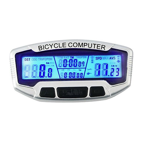 

SD-558A Велокомпьютер Секундомер подсветка LCD Спидометр Проводной Счётчик пробега На открытом воздухе Велоспорт