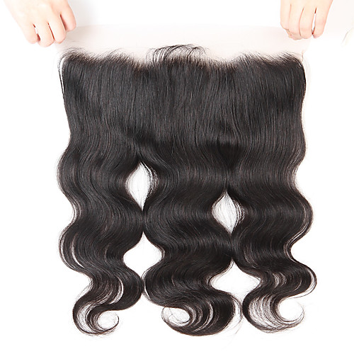 

Guanyuwigs Brazilian Hair 4x13 Closure Wavy Free Part / Middle Part / 3 Part Swiss Lace Human Hair Women's With Baby Hair / Soft / Silky Party Evening / Dailywear / Daily Wear