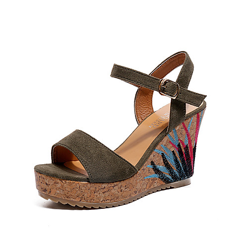 Women's Sandals 2020 Wedge Heel Open Toe PU Classic / Chinoiserie Spring & Summer Green / Black / Beige
Women's Sandals 2020 Wedge Heel Open Toe PU Classic / Chinoiserie Spring & Summer Green / Black / Beige