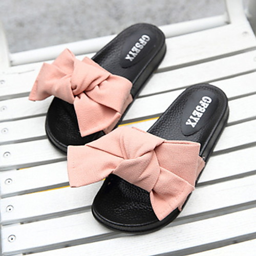 Women's Slippers Slide Slippers Ordinary / Geometric Pattern Nubuck leather Bowknot Shoes
Women's Slippers Slide Slippers Ordinary / Geometric Pattern Nubuck leather Bowknot Shoes