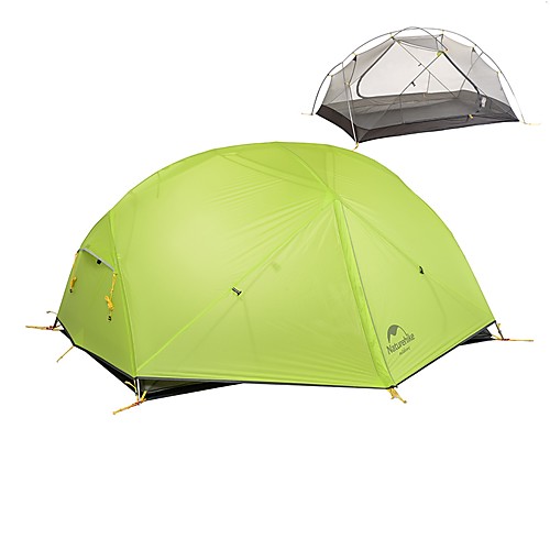 

Naturehike 2 человека Туристические палатки На открытом воздухе Легкость С защитой от ветра Дожденепроницаемый Двухслойные зонты Палатка >3000 mm для