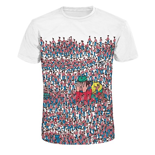 Men's / Women's Going out Weekend T-shirt - Geometric Print Round Neck White / Short Sleeve / Long
Men's / Women's Going out Weekend T-shirt - Geometric Print Round Neck White / Short Sleeve / Long