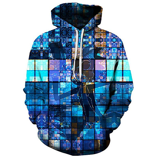 Men's Plus Size Active / Exaggerated Long Sleeve Loose Hoodie - 3D / Cartoon Print Hooded Blue XXXXL / Fall / Winter
Men's Plus Size Active / Exaggerated Long Sleeve Loose Hoodie - 3D / Cartoon Print Hooded Blue XXXXL / Fall / Winter