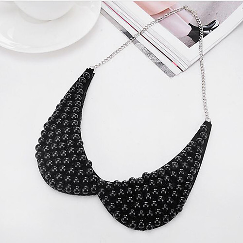 Women's Pearl Collar Necklace Ladies Elegant Imitation Pearl Fabric Black Pearl White Black Necklace Jewelry For Wedding Party Birthday Daily
Women's Pearl Collar Necklace Ladies Elegant Imitation Pearl Fabric Black Pearl White Black Necklace Jewelry For Wedding Party Birthday Daily