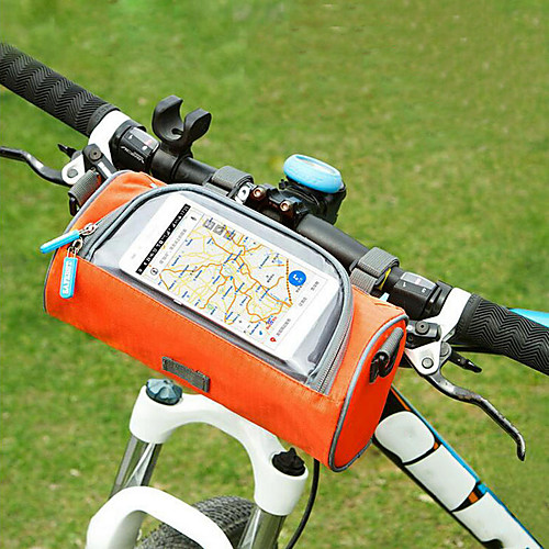 

Сотовый телефон сумка Бардачок на руль 6 дюймовый Сенсорный экран Велоспорт для Велосипедный спорт iPhone X iPhone XR Оранжевый Розовый Военно-зеленный / iPhone XS / iPhone XS Max