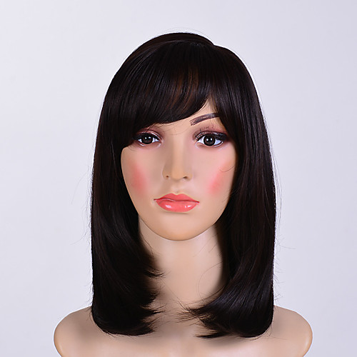Synthetic Wig Straight Side Part Wig Medium Length Black#1B Synthetic Hair 12 inch Women's Women With Bangs Black
Synthetic Wig Straight Side Part Wig Medium Length Black#1B Synthetic Hair 12 inch Women's Women With Bangs Black