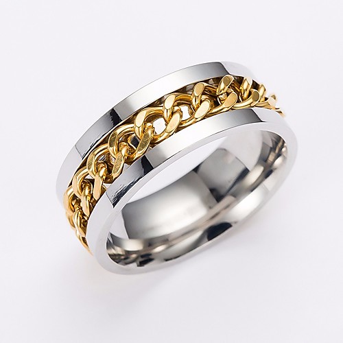 Couple's Ring 6pcs Gold Steel Stainless Circle Ladies Simple Rock Club Bar Jewelry Cuban Link Thick Chain Two tone Creative Cool
Couple's Ring 6pcs Gold Steel Stainless Circle Ladies Simple Rock Club Bar Jewelry Cuban Link Thick Chain Two tone Creative Cool