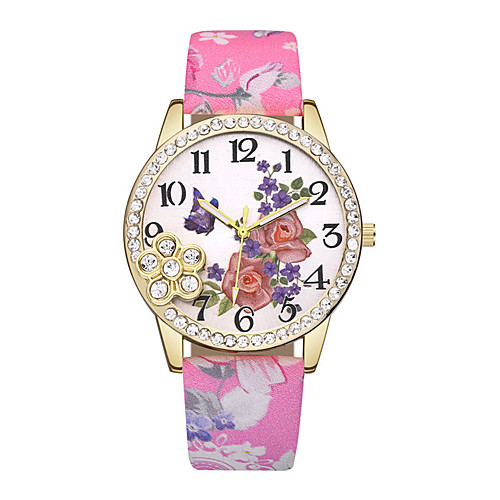 Women's Wrist Watch Quartz Leather Black / Blue / Red Casual Watch Analog Ladies Flower Fashion - Purple Red Light Green
Women's Wrist Watch Quartz Leather Black / Blue / Red Casual Watch Analog Ladies Flower Fashion - Purple Red Light Green