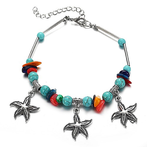 Ankle Bracelet Ladies Artistic Bikini Women's Body Jewelry For Bikini Retro Resin Alloy Starfish Silver 1pc
Ankle Bracelet Ladies Artistic Bikini Women's Body Jewelry For Bikini Retro Resin Alloy Starfish Silver 1pc