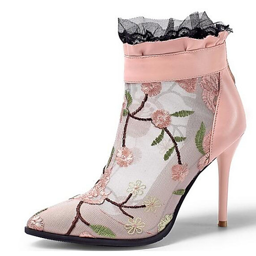 Жен. Fashion Boots Наппа Leather Лето Ботинки На шпильке Закрытый мыс Ботинки Черный / Розовый
Жен. Fashion Boots Наппа Leather Лето Ботинки На шпильке Закрытый мыс Ботинки Черный / Розовый