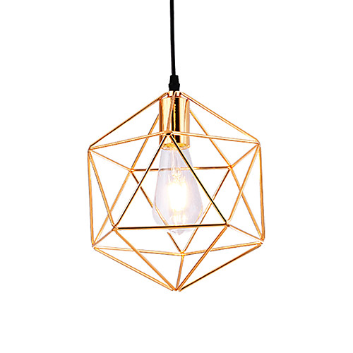 

современный стиль гальванических геометрический узор дизайн металлическая клетка подвеска свет ресторан кафе подвеска лампа