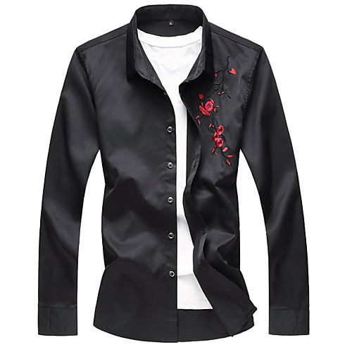 Муж. Большие размеры - Рубашка Однотонный / Цветочный принт Белый XXXXL / Длинный рукав
Муж. Большие размеры - Рубашка Однотонный / Цветочный принт Белый XXXXL / Длинный рукав