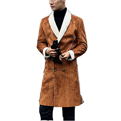 Men's Daily Street chic Long Coat, Solid Colored Turndown Long Sleeve Polyester Brown / Black / Army Green
Men's Daily Street chic Long Coat, Solid Colored Turndown Long Sleeve Polyester Brown / Black / Army Green
