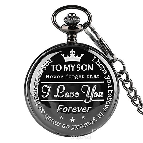 Men's Pocket Watch Necklace Watch Quartz Classic Style Black Casual Watch Cool Analog Casual Fashion Cool - Black
Men's Pocket Watch Necklace Watch Quartz Classic Style Black Casual Watch Cool Analog Casual Fashion Cool - Black