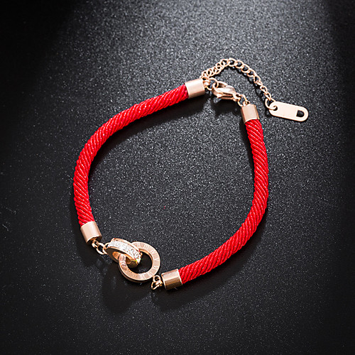 Bracelet Good Luck Bracelet Rhinestone Titanium Steel For Women's Circle Ladies European Simple Style Fashion Daily High Quality Rope red rope chain Lucky Wish Bracelet 1pc
Bracelet Good Luck Bracelet Rhinestone Titanium Steel For Women's Circle Ladies European Simple Style Fashion Daily High Quality Rope red rope chain Lucky Wish Bracelet 1pc