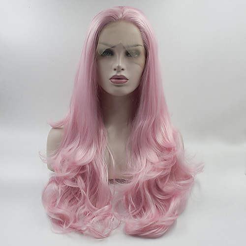 Synthetic Lace Front Wig Curly Free Part Lace Front Wig Pink Long Pink Synthetic Hair 18-26 inch Women's Adjustable Lace Heat Resistant Pink
Synthetic Lace Front Wig Curly Free Part Lace Front Wig Pink Long Pink Synthetic Hair 18-26 inch Women's Adjustable Lace Heat Resistant Pink