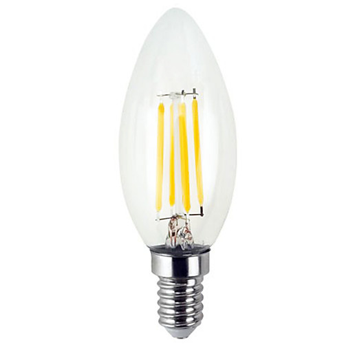 

YWXLIGHT 1шт 4 W LED лампы в форме свечи LED лампы накаливания 300-400 lm E12 C35 4 Светодиодные бусины SMD Творчество Тёплый белый Холодный белый 110-130 V