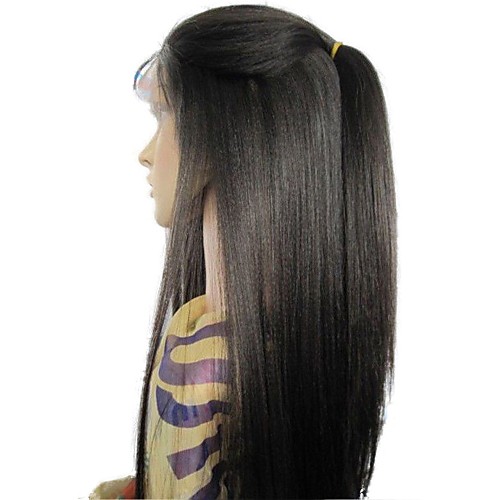 Remy Human Hair 4x4 Closure Lace Front Wig Layered Haircut style Brazilian Hair Yaki Straight Black Wig 130% Density with Baby Hair Silk Base Hair Natural Hairline Unprocessed Women's Long Human Hair
Remy Human Hair 4x4 Closure Lace Front Wig Layered Haircut style Brazilian Hair Yaki Straight Black Wig 130% Density with Baby Hair Silk Base Hair Natural Hairline Unprocessed Women's Long Human Hair