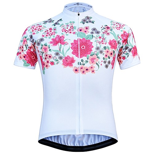 JESOCYCLING Women's Short Sleeve Cycling Jersey Black White Floral Botanical Bike Jersey Top Mountain Bike MTB Road Bike Cycling Breathable Moisture Wicking Quick Dry Sports 100% Polyester Clothing
JESOCYCLING Women's Short Sleeve Cycling Jersey Black White Floral Botanical Bike Jersey Top Mountain Bike MTB Road Bike Cycling Breathable Moisture Wicking Quick Dry Sports 100% Polyester Clothing