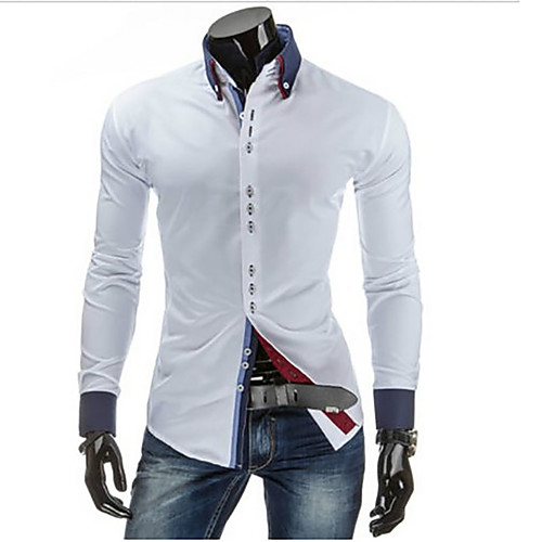 Men's Solid Colored Shirt Daily White / Black / Red / Royal Blue / Long Sleeve
Men's Solid Colored Shirt Daily White / Black / Red / Royal Blue / Long Sleeve