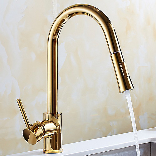 

Kitchen faucet - Single Handle One Hole Electroplated Standard Spout Free Standing Ordinary Kitchen Taps