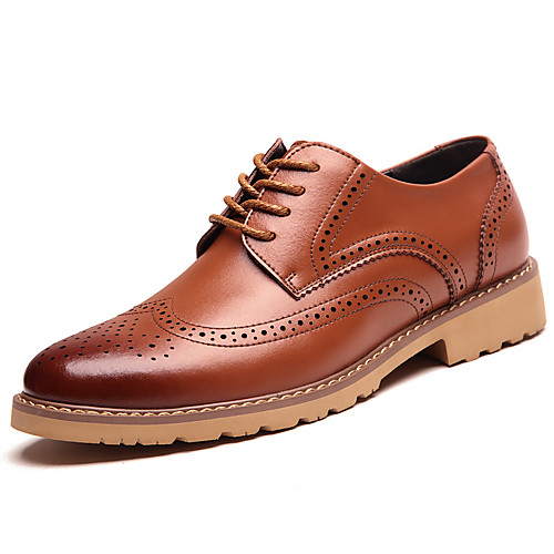 Men's Leather Shoes Leather / Cowhide Spring & Summer / Fall & Winter Business / Casual Oxfords Breathable Black / Brown / Yellow
Men's Leather Shoes Leather / Cowhide Spring & Summer / Fall & Winter Business / Casual Oxfords Breathable Black / Brown / Yellow