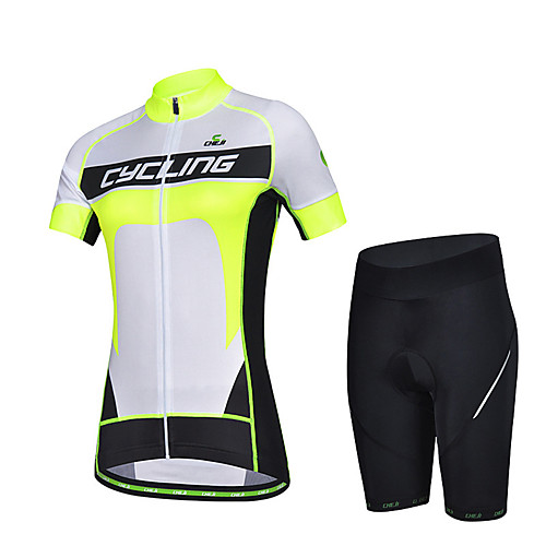 cheji Women's Short Sleeve Cycling Jersey with Shorts White Bike Clothing Suit Breathable Sports Solid Colored Mountain Bike MTB Road Bike Cycling Clothing Apparel
cheji Women's Short Sleeve Cycling Jersey with Shorts White Bike Clothing Suit Breathable Sports Solid Colored Mountain Bike MTB Road Bike Cycling Clothing Apparel