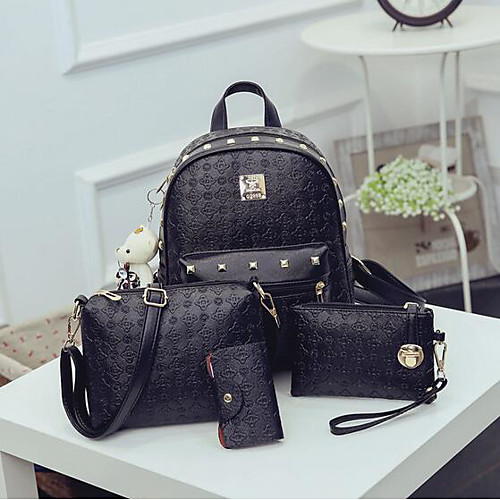 Жен. Мешки PU Сумка Наборы Комплект поставки 4 шт. Молнии / Рельефный Черный / Розовый / Бежевый
Жен. Мешки PU Сумка Наборы Комплект поставки 4 шт. Молнии / Рельефный Черный / Розовый / Бежевый