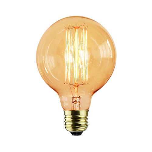 

1шт 40 W E26 / E27 G80 Желтый Прозрачный Body Лампа накаливания Vintage Эдисон лампочка 110-130 V