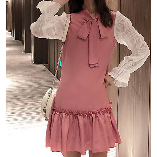 Жен. Тонкие Футболка Платье Рубашечный воротник До колена
Жен. Тонкие Футболка Платье Рубашечный воротник До колена