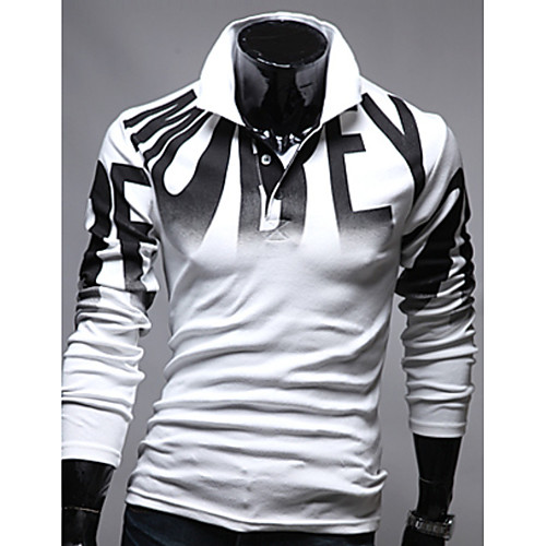 Муж. С принтом Polo Рубашечный воротник На каждый день Буквы Белый L / Длинный рукав / Весна / Осень
Муж. С принтом Polo Рубашечный воротник На каждый день Буквы Белый L / Длинный рукав / Весна / Осень