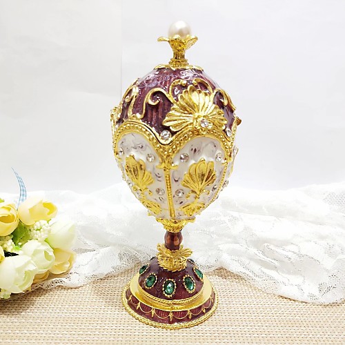 Jewelry Box Trinket Box Antique Jeweled Russian Zinc Alloy For Easter Egg Cosplay Easter Women's Costume Jewelry Fashion Jewelry
Jewelry Box Trinket Box Antique Jeweled Russian Zinc Alloy For Easter Egg Cosplay Easter Women's Costume Jewelry Fashion Jewelry