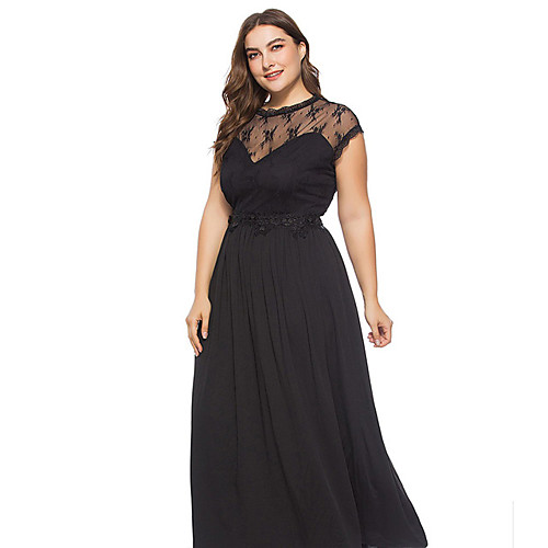 Жен. Изысканный Элегантный стиль С летящей юбкой Платье - Однотонный, Кружева Вышивка Кружевная отделка Макси
Жен. Изысканный Элегантный стиль С летящей юбкой Платье - Однотонный, Кружева Вышивка Кружевная отделка Макси