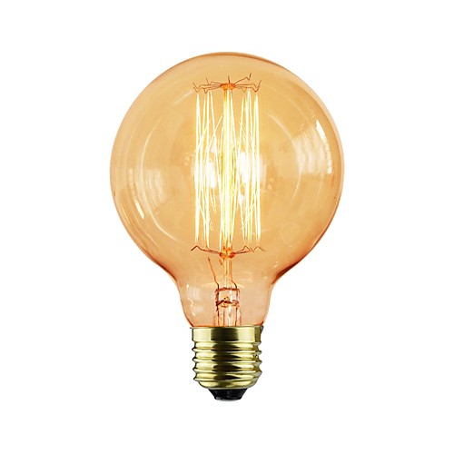 

1шт 40 W E26 / E27 G95 Желтый Прозрачный Body Лампа накаливания Vintage Эдисон лампочка 110-130 V