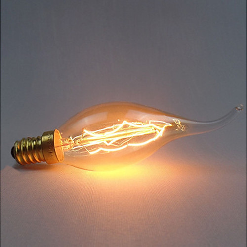 

1шт 40 W E14 C35 Желтый Прозрачный Body Лампа накаливания Vintage Эдисон лампочка 220-240 V