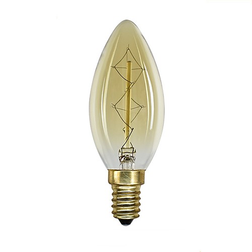 

1шт 40 W E14 C35 Желтый Прозрачный Body Лампа накаливания Vintage Эдисон лампочка 220-240 V