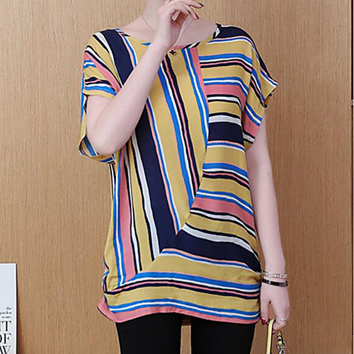 Жен. С принтом Футболка Полоски Желтый XXXL
Жен. С принтом Футболка Полоски Желтый XXXL