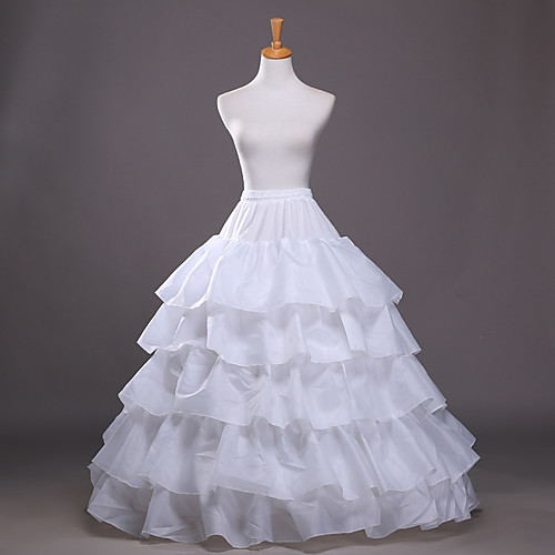 Bride Classic Lolita 1950s Dress Petticoat Hoop Skirt Crinoline Women's Girls' Tulle Costume Black / White Vintage Cosplay Party Performance Princess
Bride Classic Lolita 1950s Dress Petticoat Hoop Skirt Crinoline Women's Girls' Tulle Costume Black / White Vintage Cosplay Party Performance Princess