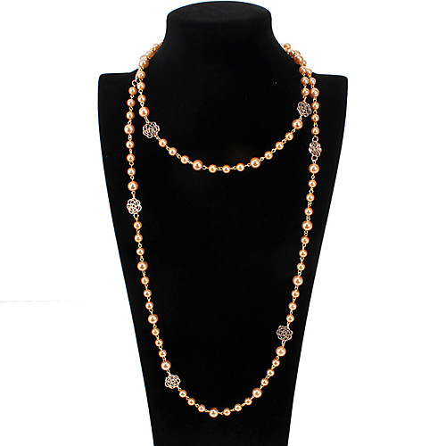 Women's Necklace Long Necklace Pearl Necklace Rosary Chain Plastic Coffee 46 cm Necklace Jewelry 1pc For Daily School Street Holiday Festival
Women's Necklace Long Necklace Pearl Necklace Rosary Chain Plastic Coffee 46 cm Necklace Jewelry 1pc For Daily School Street Holiday Festival