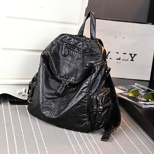 Жен. Молнии рюкзак рюкзак Овчина Черный / Серый
Жен. Молнии рюкзак рюкзак Овчина Черный / Серый