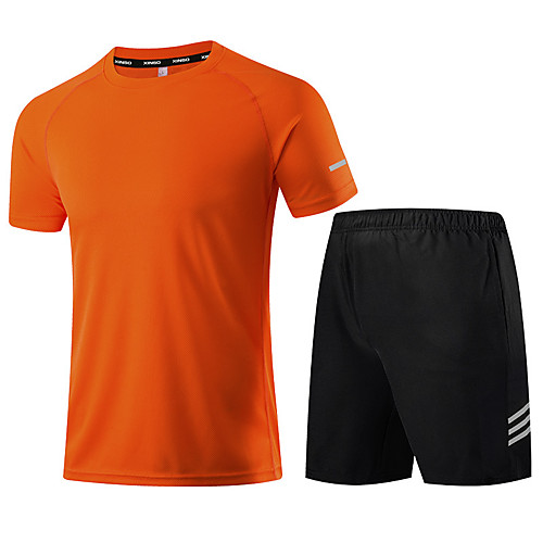 Men's Activewear Set Workout Outfits 2pcs Running Active Training Fitness Breathable Quick Dry Soft Sportswear Athletic Clothing Set Short Sleeve Activewear Stretchy Regular Fit
Men's Activewear Set Workout Outfits 2pcs Running Active Training Fitness Breathable Quick Dry Soft Sportswear Athletic Clothing Set Short Sleeve Activewear Stretchy Regular Fit