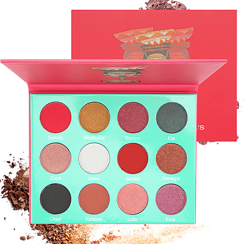 12 Colors Eyeshadow Eyeshadow Palette Eye Cosmetic EyeShadow Waterproof Matte Lighting Fashionable Design Gift Shimmer Glitter Shine Breathable Breathable Coloured gloss Long Lasting Daily Makeup
12 Colors Eyeshadow Eyeshadow Palette Eye Cosmetic EyeShadow Waterproof Matte Lighting Fashionable Design Gift Shimmer Glitter Shine Breathable Breathable Coloured gloss Long Lasting Daily Makeup